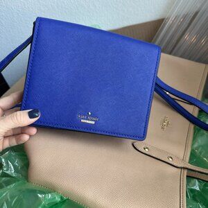 kate spade purple blue small crossbody shoulder purse
